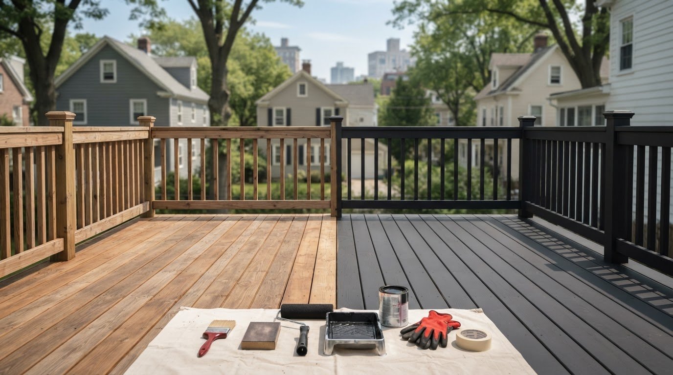 Staining vs. Painting a Wood Deck: Pros and Cons for New Jersey Homeowners