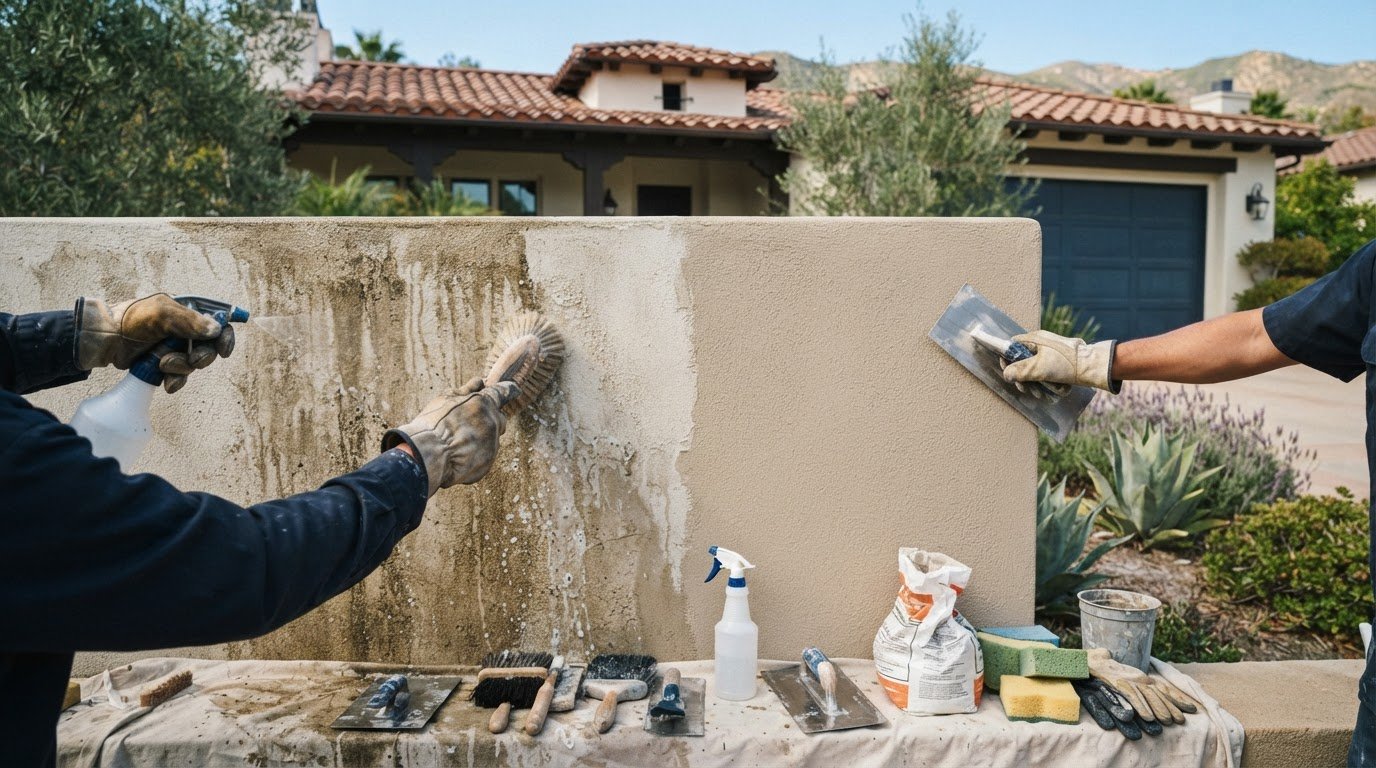 Stucco Discoloration Repair: A Homeowner’s Guide to Restoring Curb Appeal