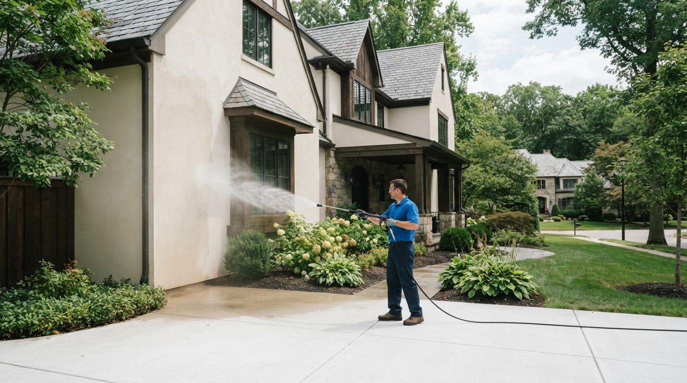 Stucco Washing in Paoli, PA: Soft Wash or Pressure Wash