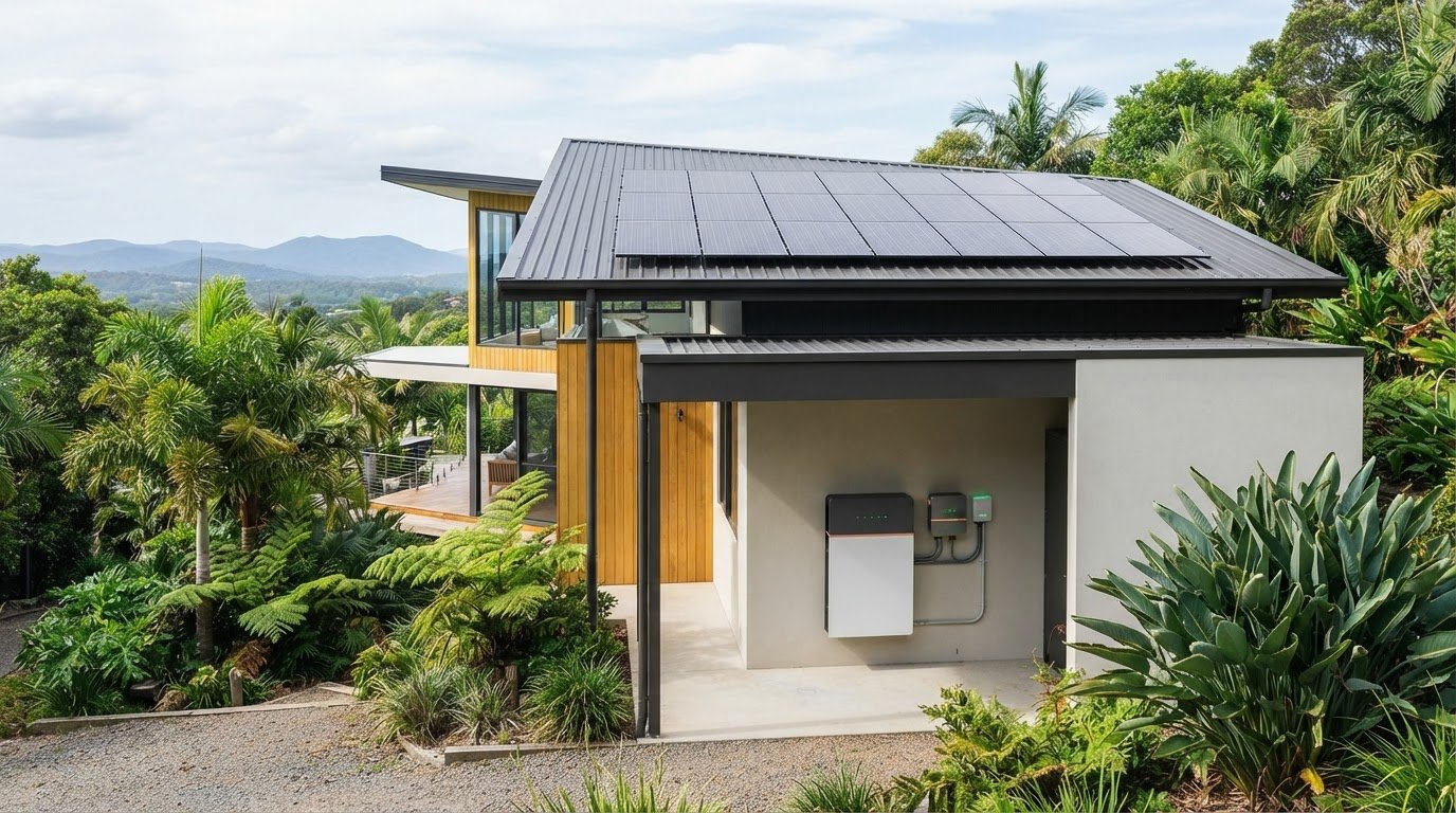 Sungrow battery installation in Byron Bay for backup power
