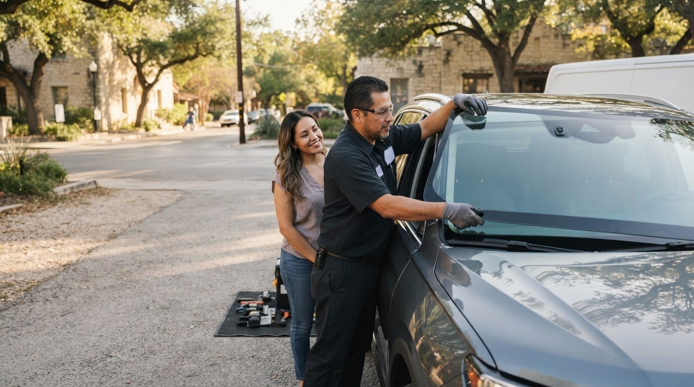 SUV windshield replacement costs and insurance in San Antonio