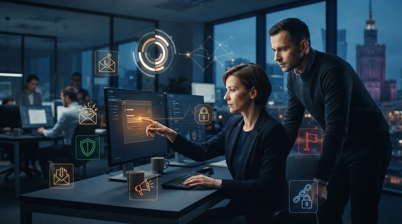 Szkolenia cyber dla pracowników biurowych: ataki i reakcje