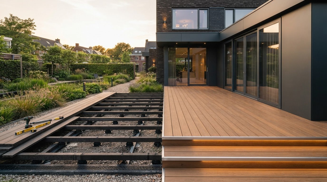 Terras renoveren met composiet: zo kies je de juiste aanpak