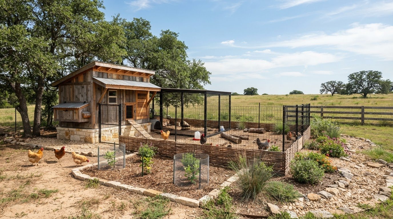 Texas Native Plants for Chicken Runs: Planting Guide