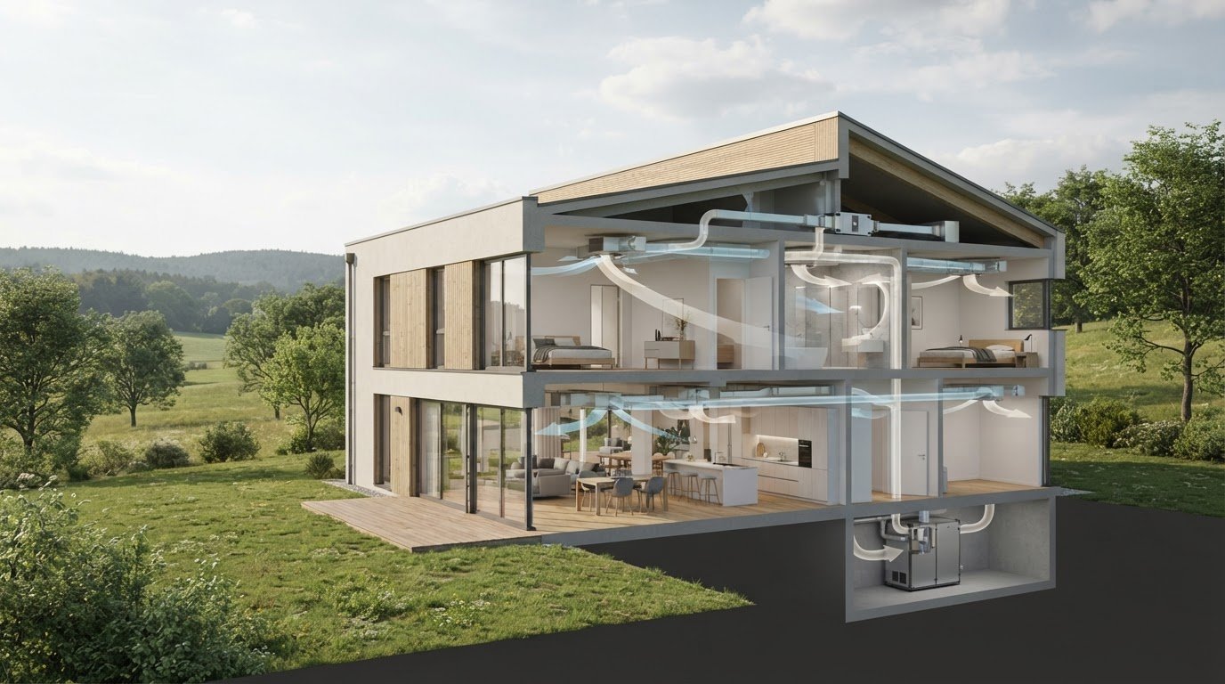 TGA-Auslegung einer Lüftungsanlage in Ahnatal: Planung fürs Wohnhaus