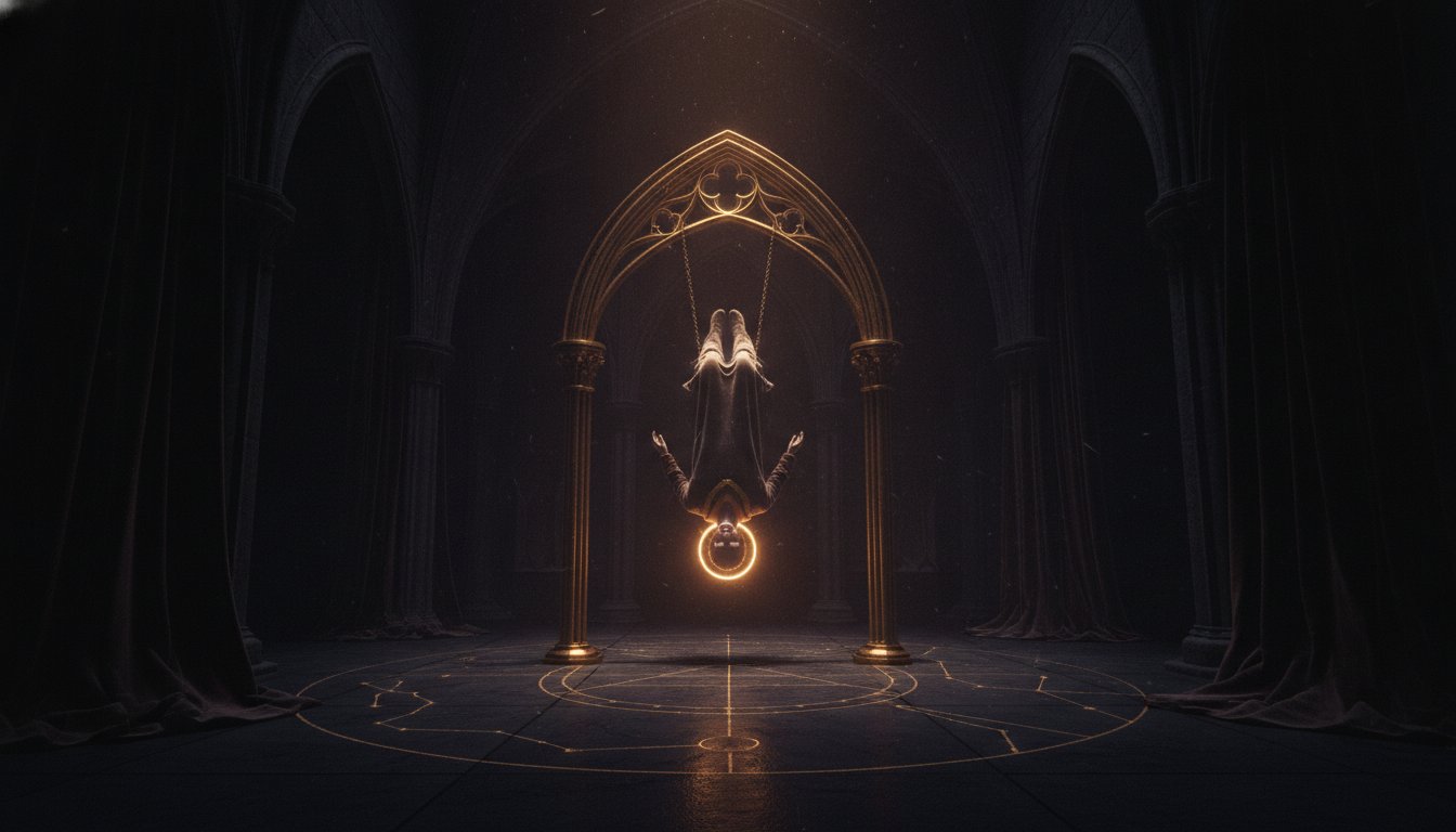 The Architecture of Stillness: Decoding the Meaning of the Hanged Man in Tarot
