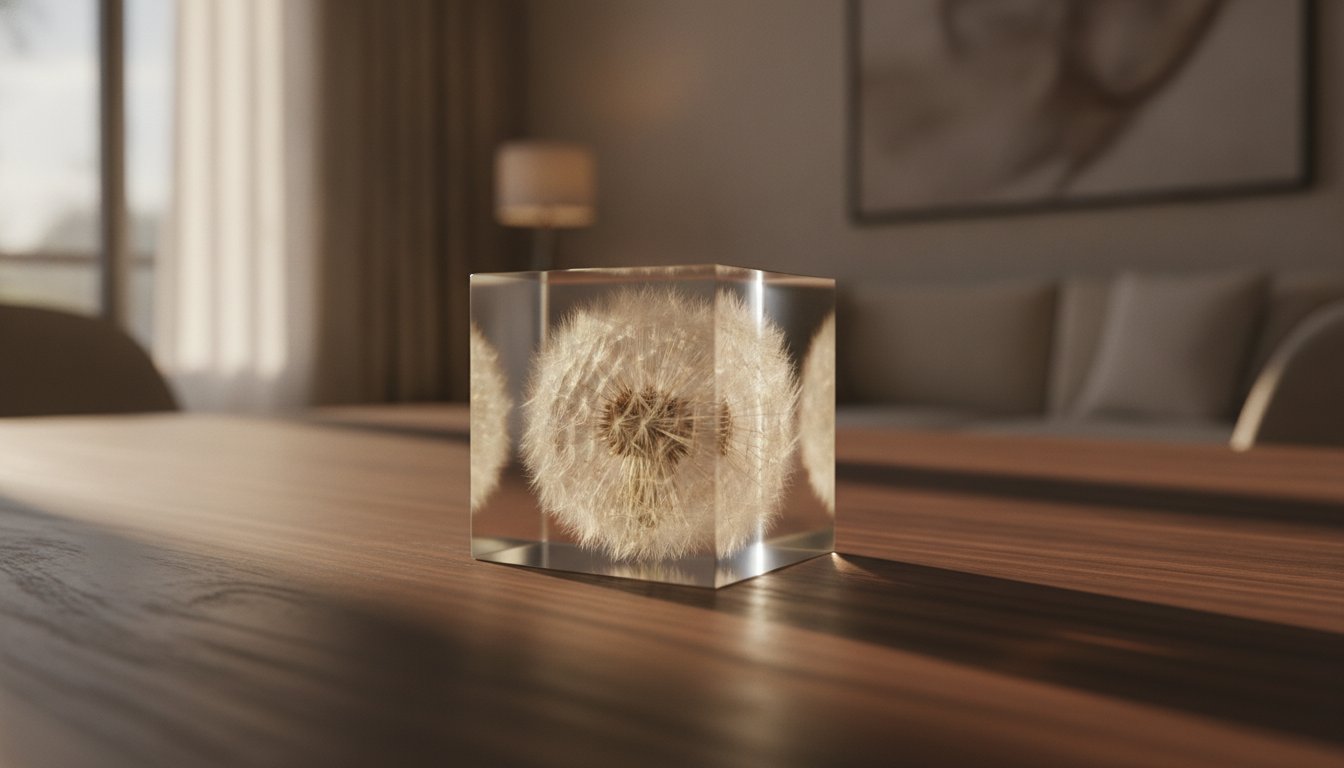 The Botanical Resin Cube: A Silent Archive of Nature’s Fleeting Breath