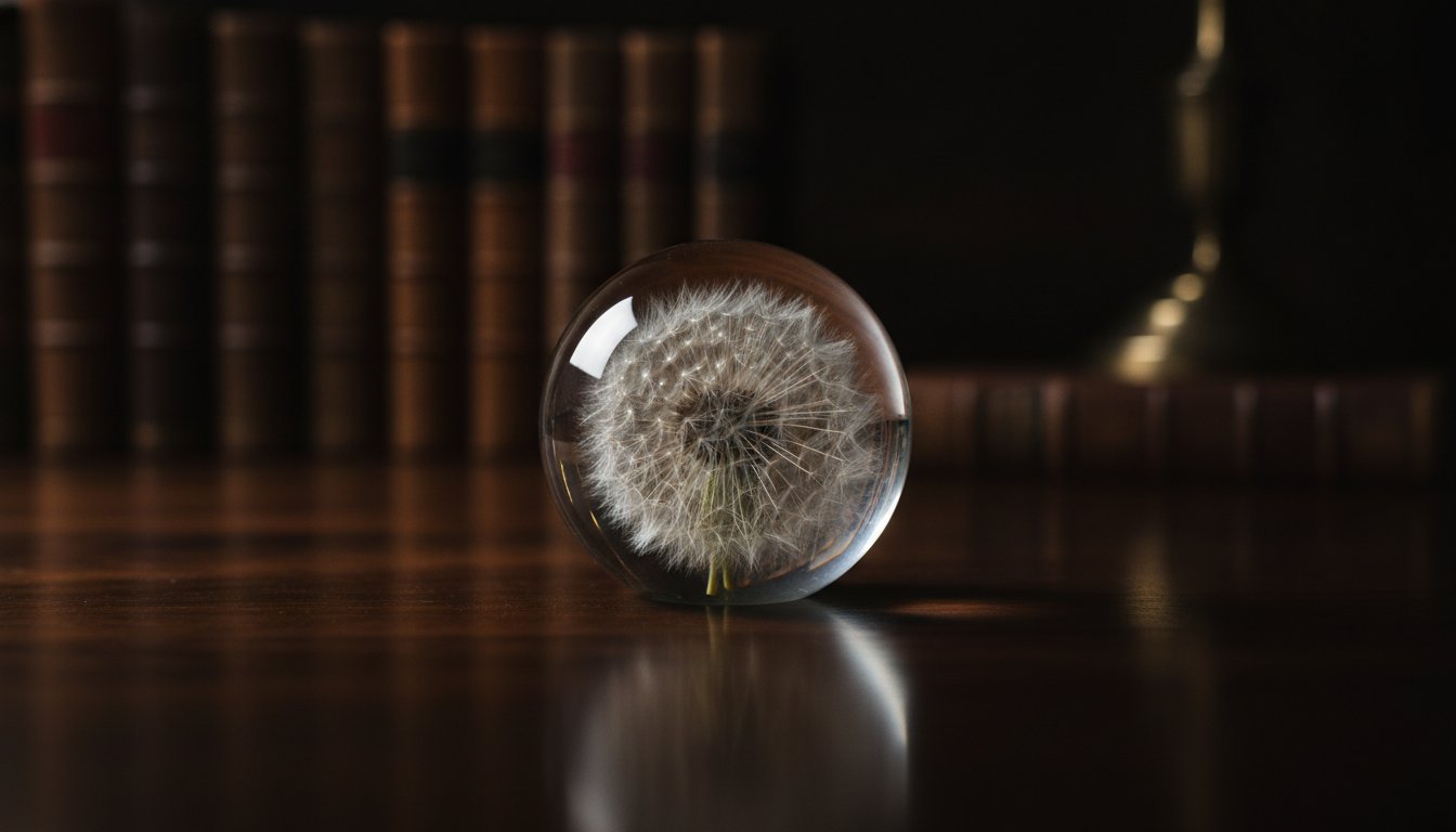 The Handcrafted Dandelion Sculpture: A Moment Held in Eternal Stillness