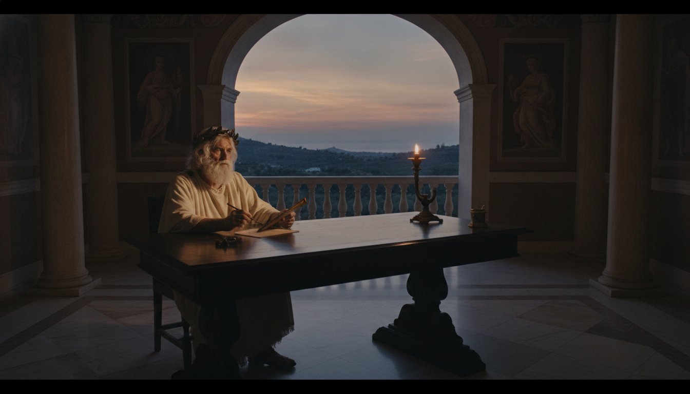 The Nightly Review: Stoic Evening Reflection Prompts for Character Refinement