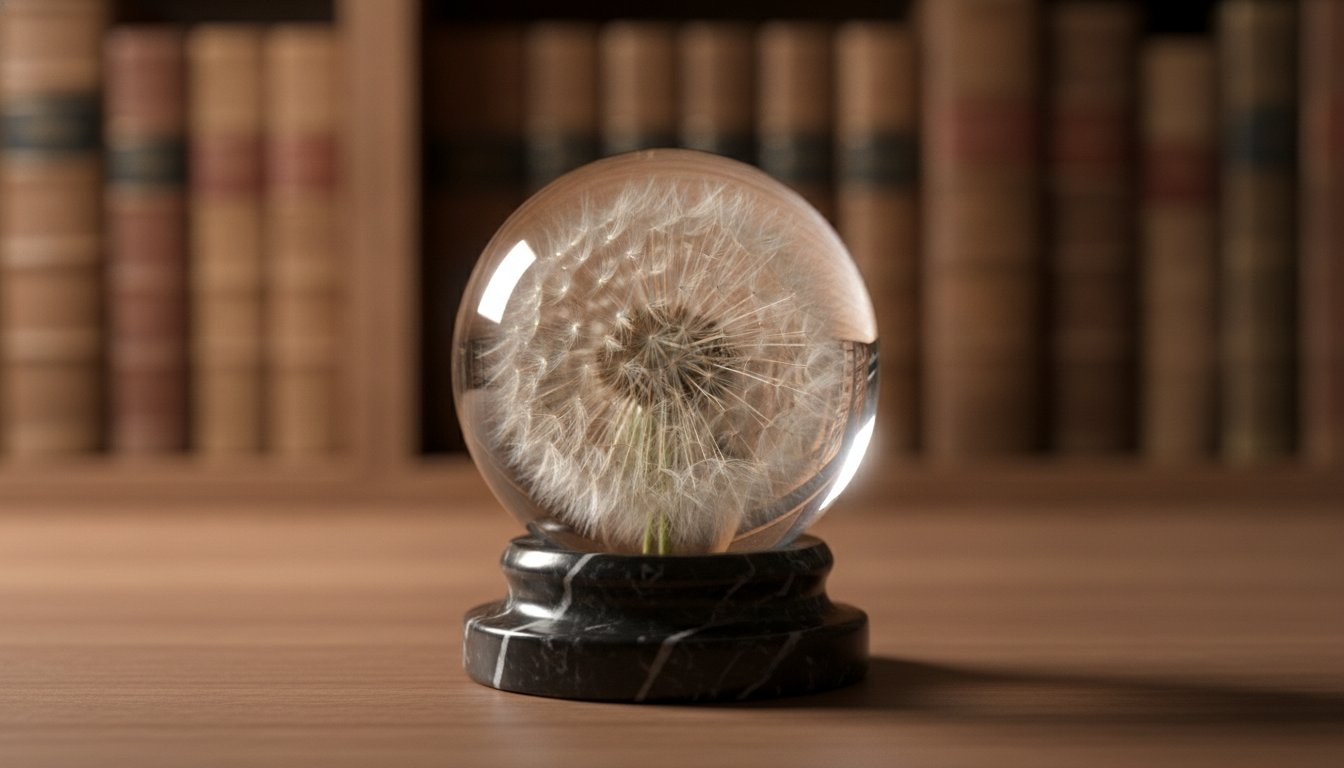 The Poetry of Stillness: A Dandelion Wish Paperweight for the Mindful Soul