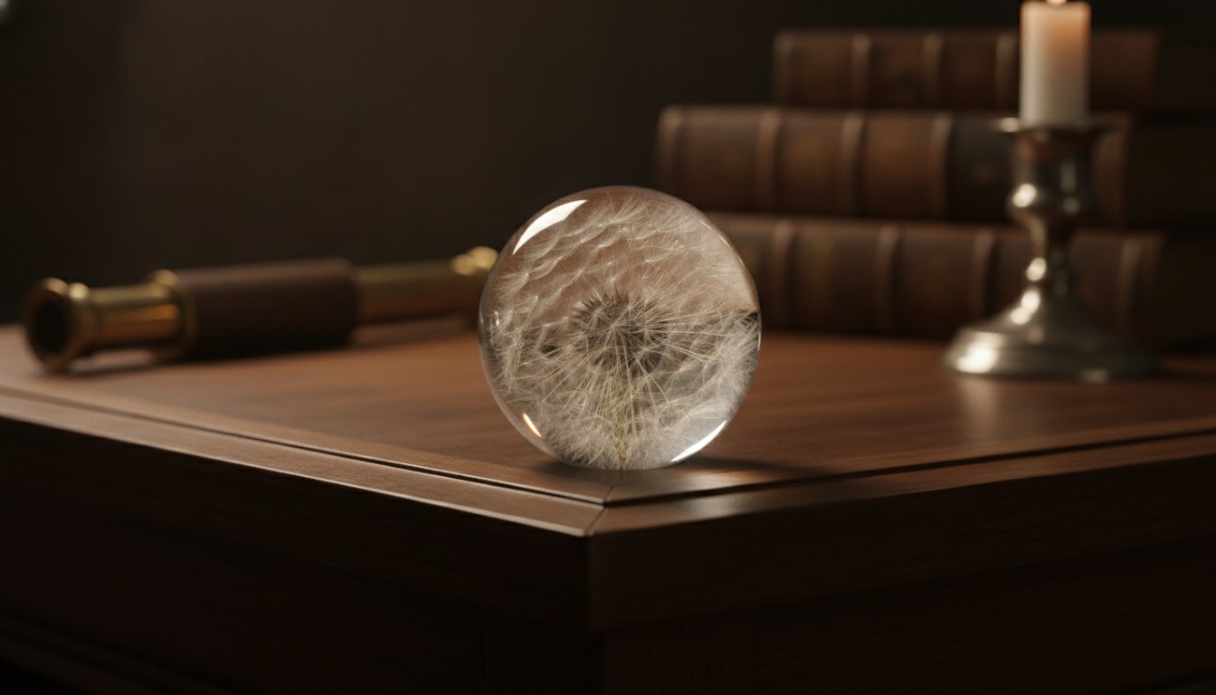 The Preserved Dandelion Sphere: A Fragment of Summer Held in Time