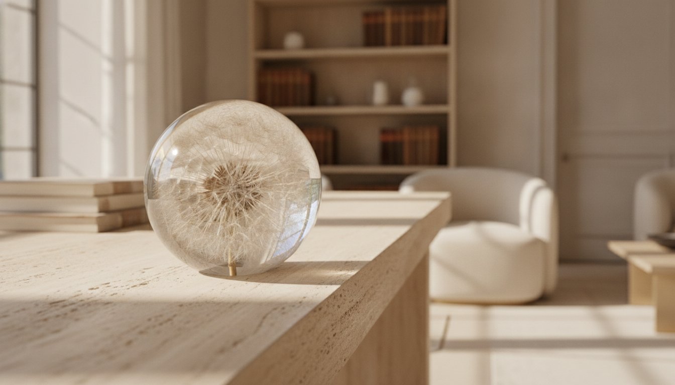 The Resin Dandelion Paperweight: A Fragment of Summer Held Forever
