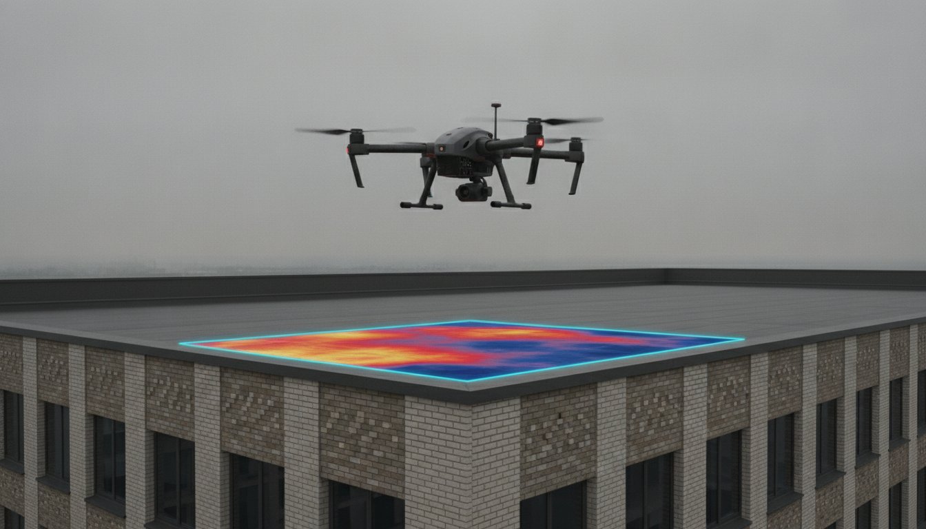 Thermische lekdetectie met een drone: spoor onzichtbare problemen op