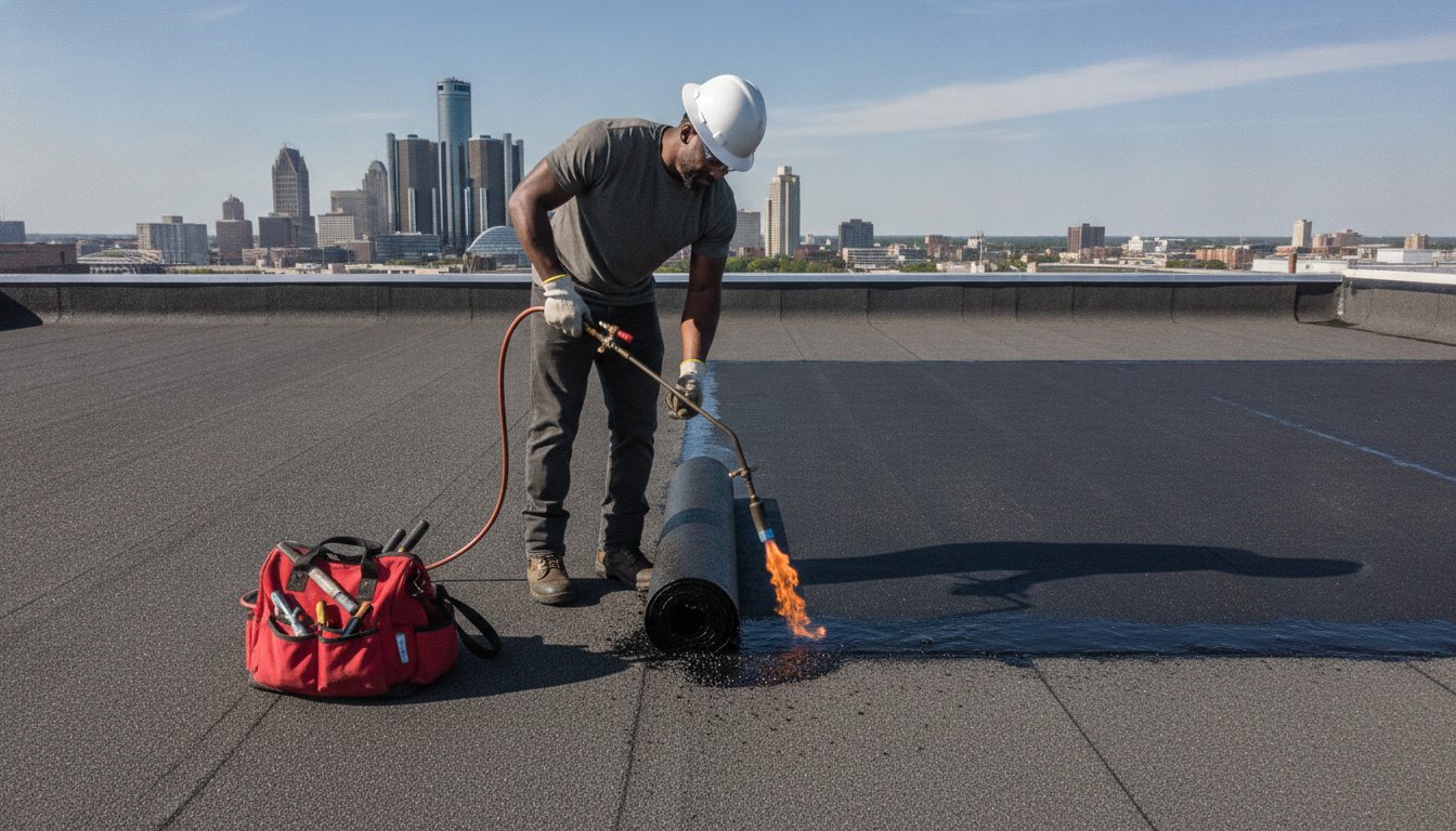 Torch Down Roof Repair in Michigan: The Complete Property Owner’s Guide