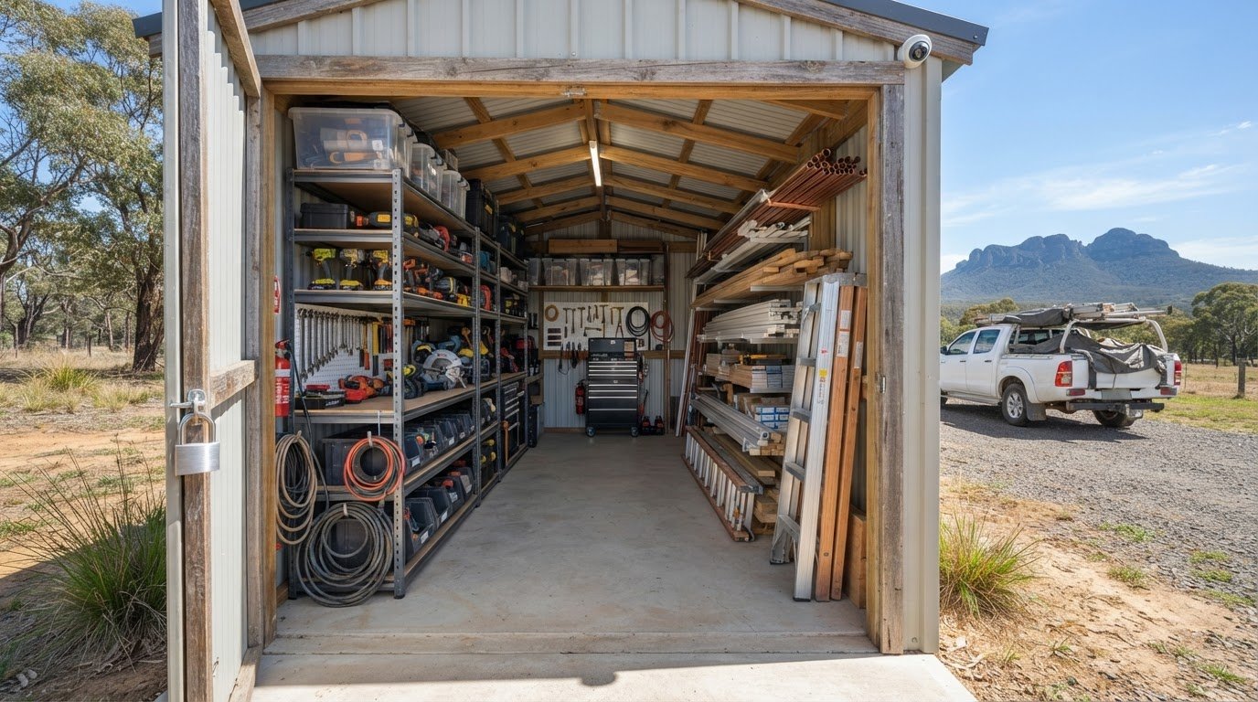Tradie tool storage in Coonabarabran: what you can store