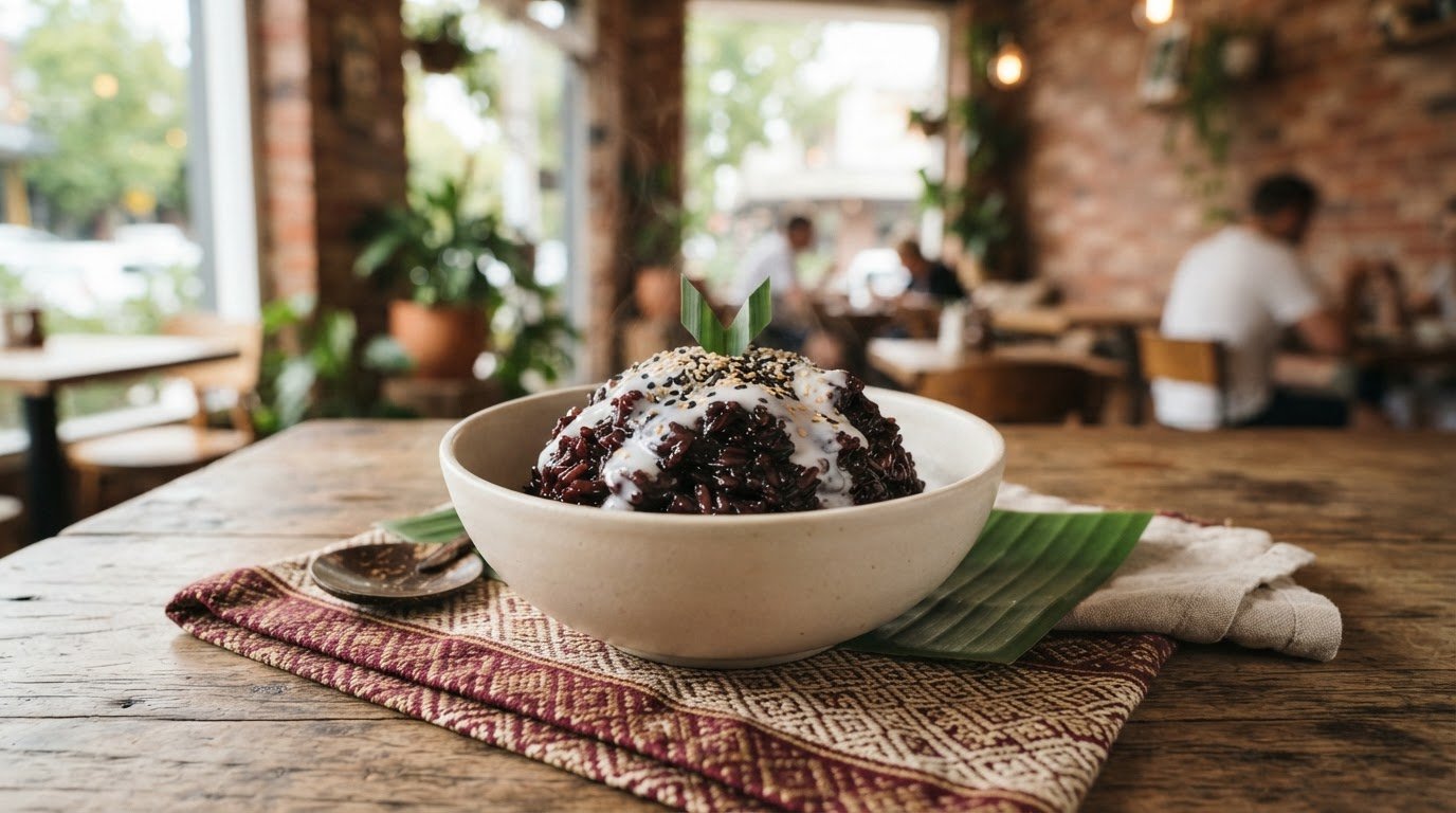 Traditional Black Rice Pudding: A Fragrant Khmer Classic