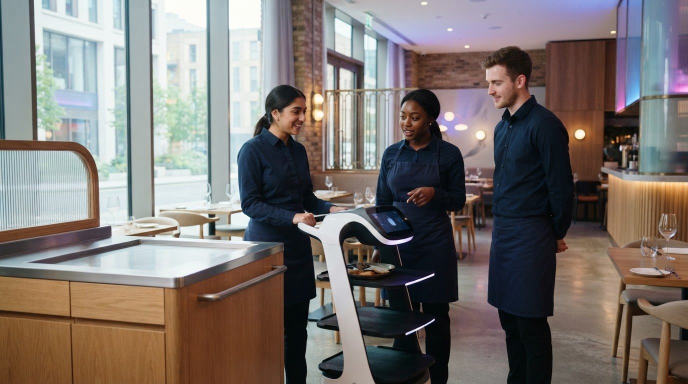 Training staff to work alongside robots with practical support