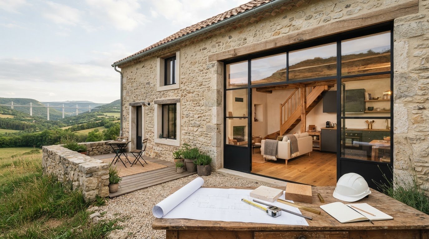 Transformer une grange en hébergement touristique à Millau : les étapes d’un projet maîtrisé