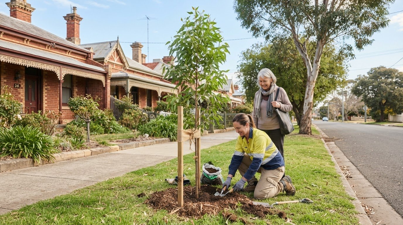Tree change in Bendigo: how street tree planting works