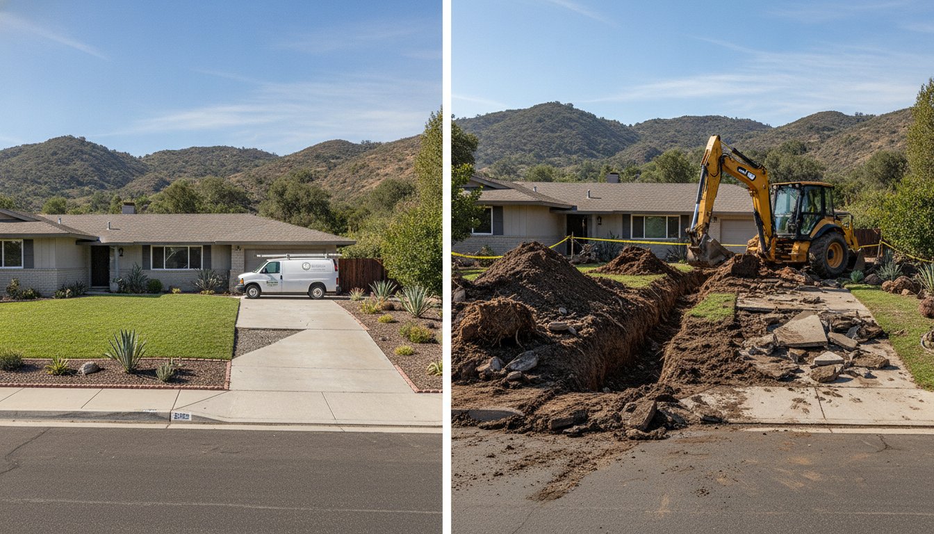 Trenchless vs. Traditional Sewer Repair in Yucaipa: A Straightforward Guide