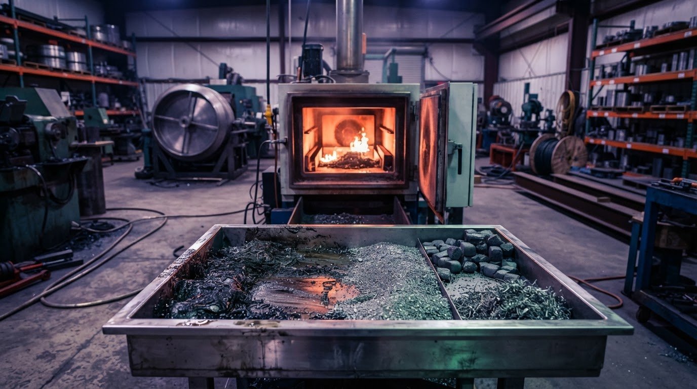Tungsten Grinding Swarf Cleaning for Scrap Value and Easier Handling