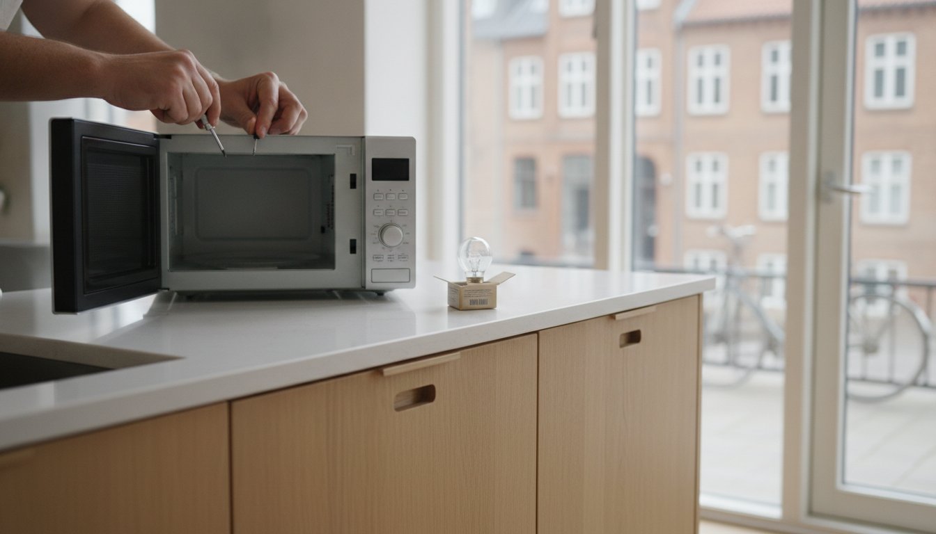 Udskiftning af pære i mikroovn: Fix det selv og spar penge 💡