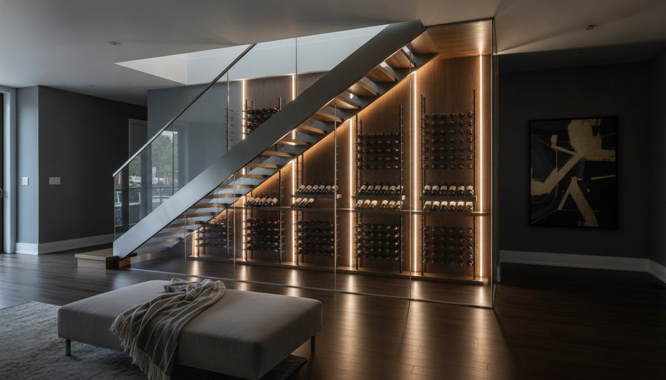 Under Stair Wine Cellar Design Ideas: Transforming Dead Space into Luxury Storage