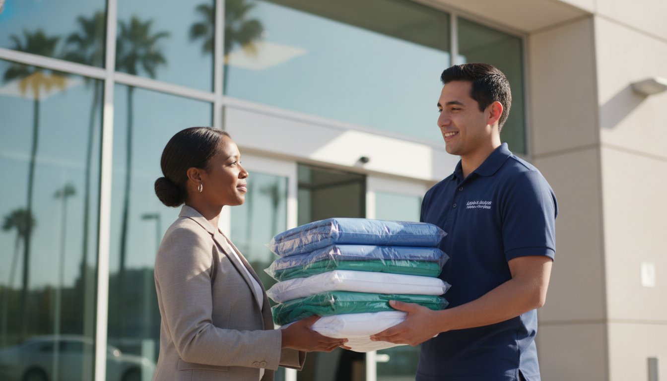 Uniform Laundry Service in Palms & Mar Vista | Pro Care