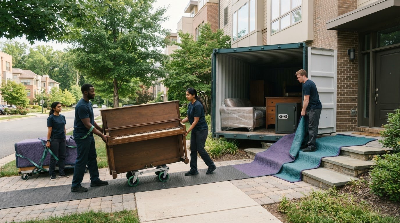 Unloading a PACK-RAT Container in Reston: Get Local Moving Help