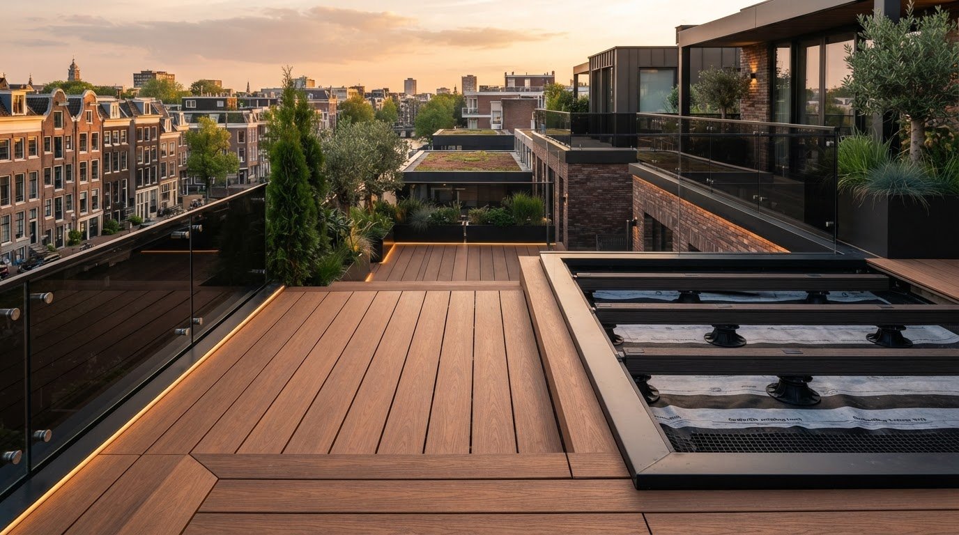 Vlonderplanken voor dakterras: zo kies je de juiste oplossing