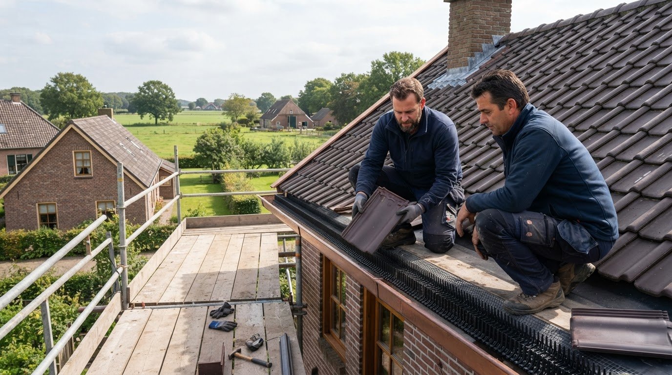 Vogelwering onder dakpannen plaatsen in Eibergen: zo pak je het aan