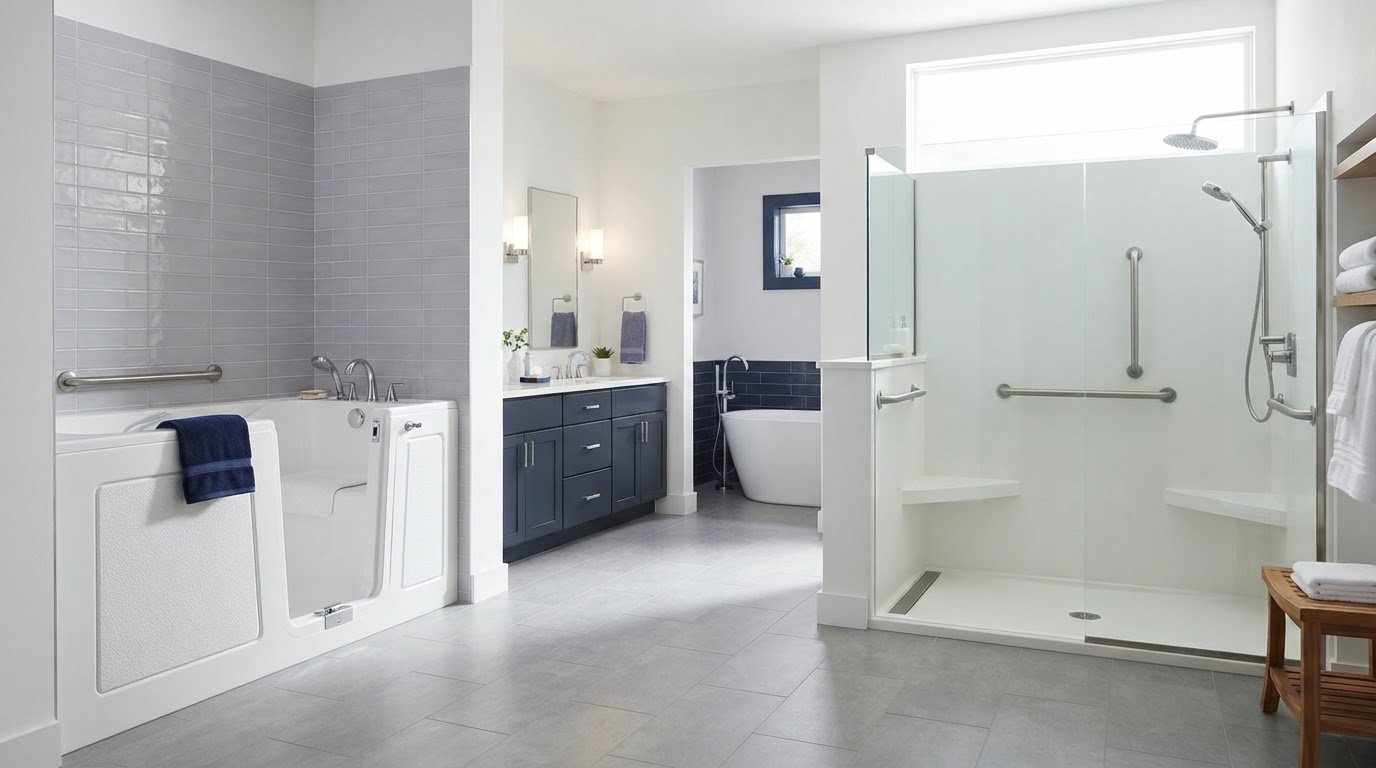 Walk-In Tub vs Roll-In Shower: Resale Comparison