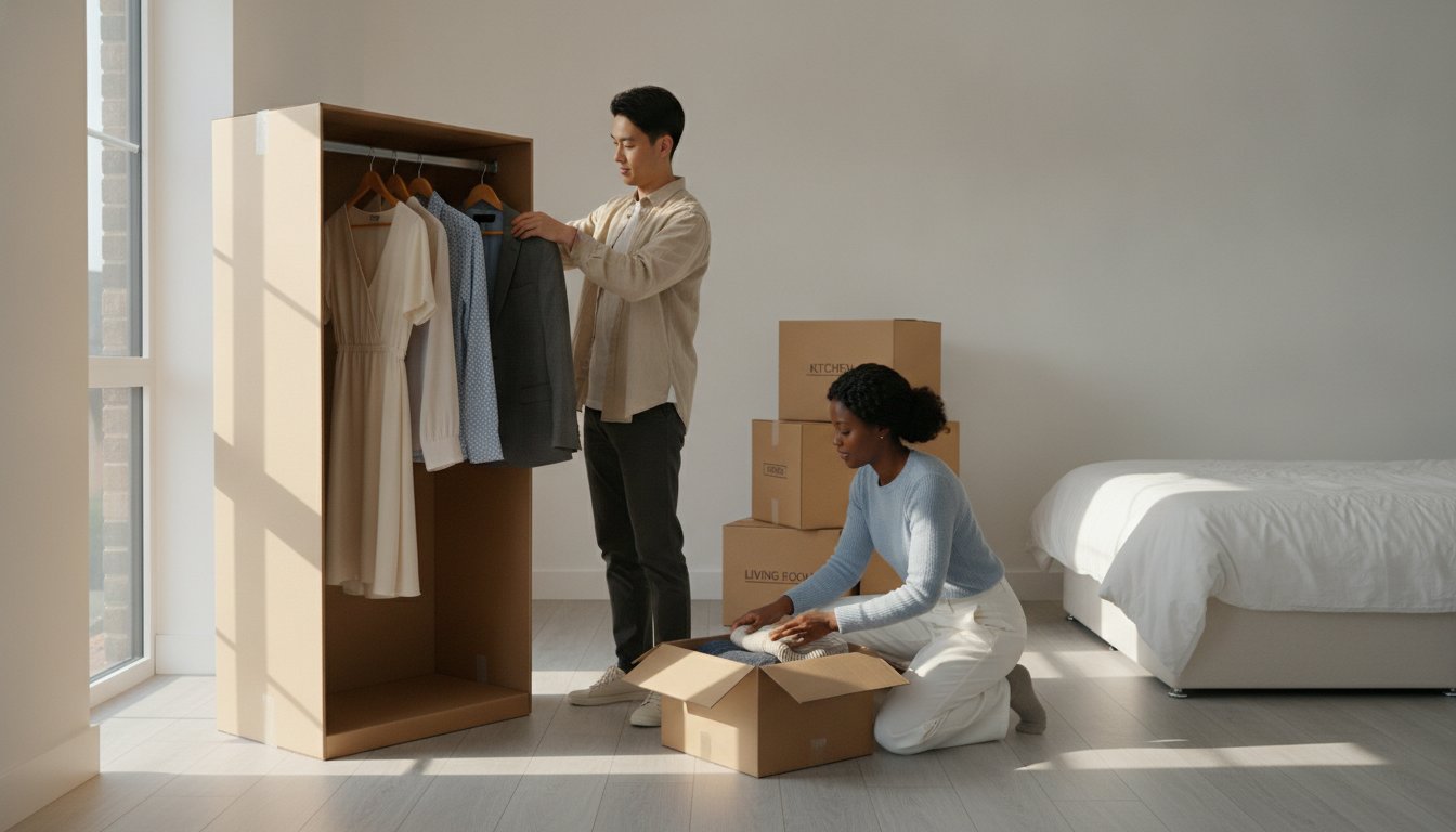 Wardrobe Moving Box with Rail: The Ultimate 2026 British Guide to Crease-Free Packing