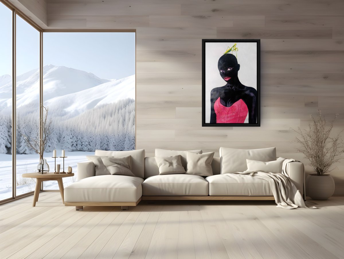 Watcher of Silence - painted by Forah Mahosa in 2025 - 90x60cm