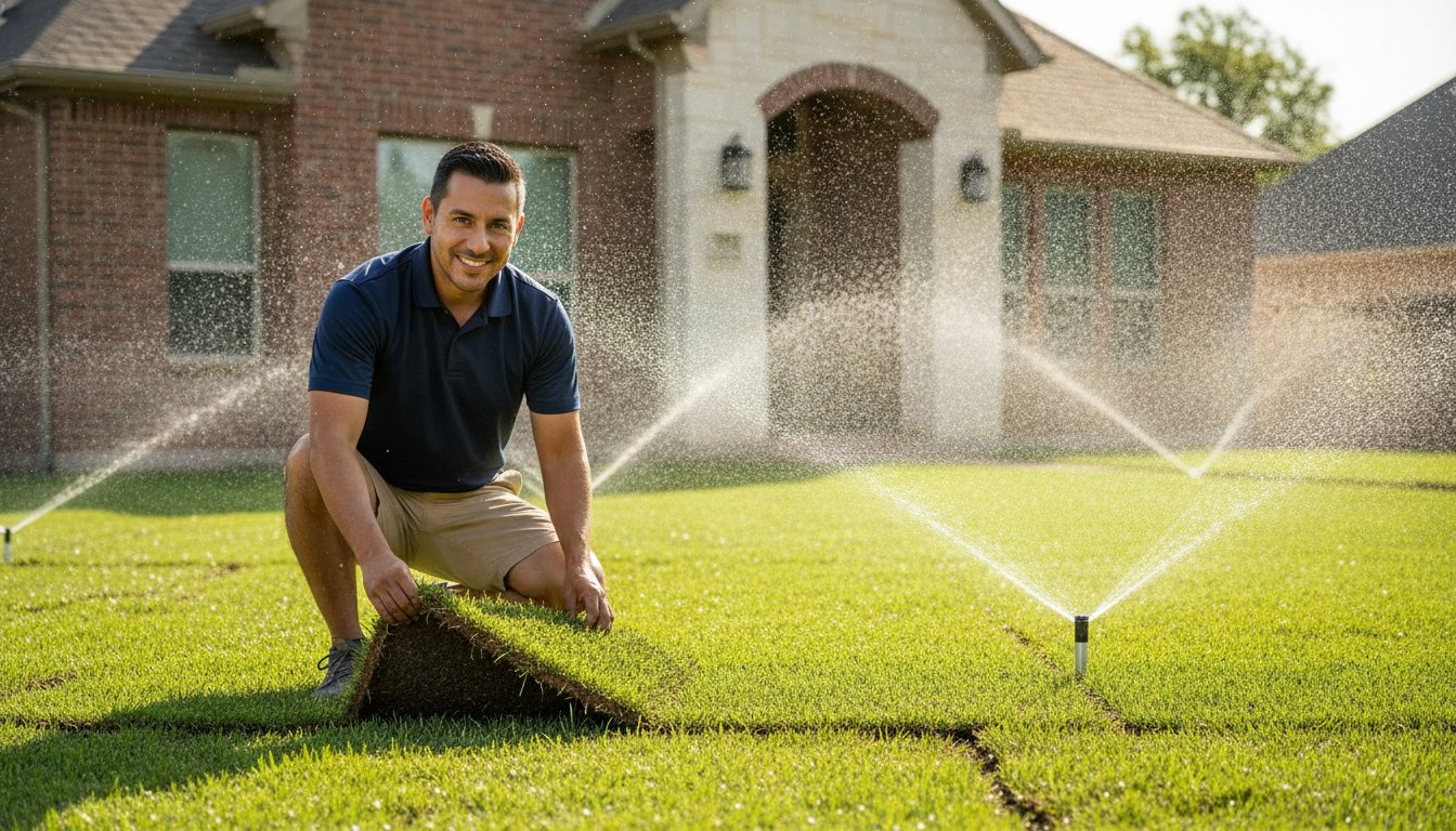 Watering New Sod in Texas: The 2026 Survival & Growth Guide
