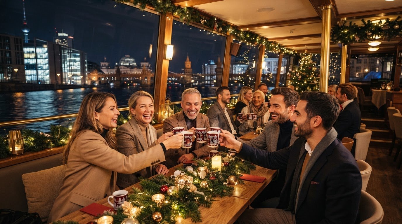 Weihnachtsfeier auf dem Schiff in Berlin: So planst du dein Fest an Bord