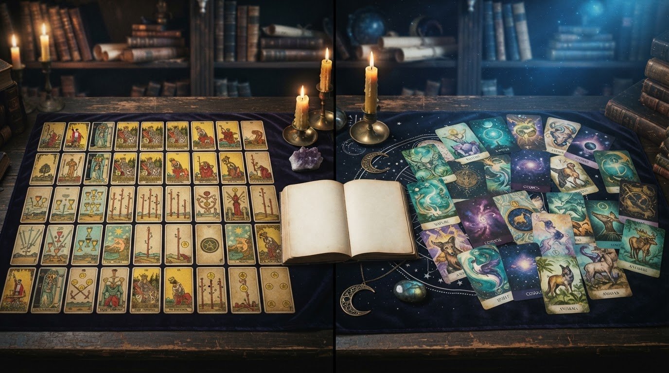 What Is the Difference Between Tarot and Oracle Cards?