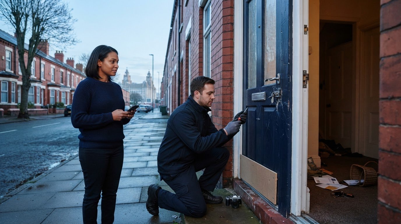 What to do after a break-in in Liverpool and who pays