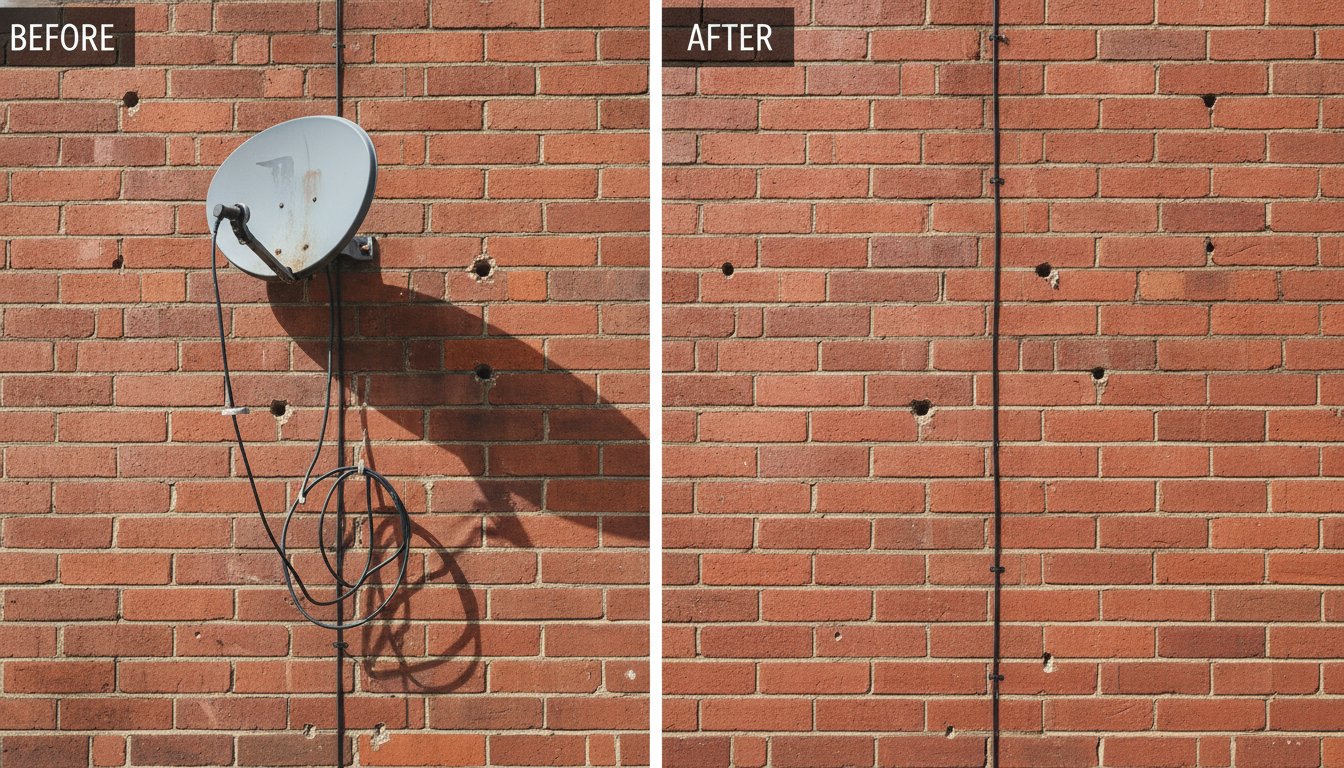 What to Do With Holes After Removing Sky Dish: 0333 220 2436 | info@dishgoodbye.com