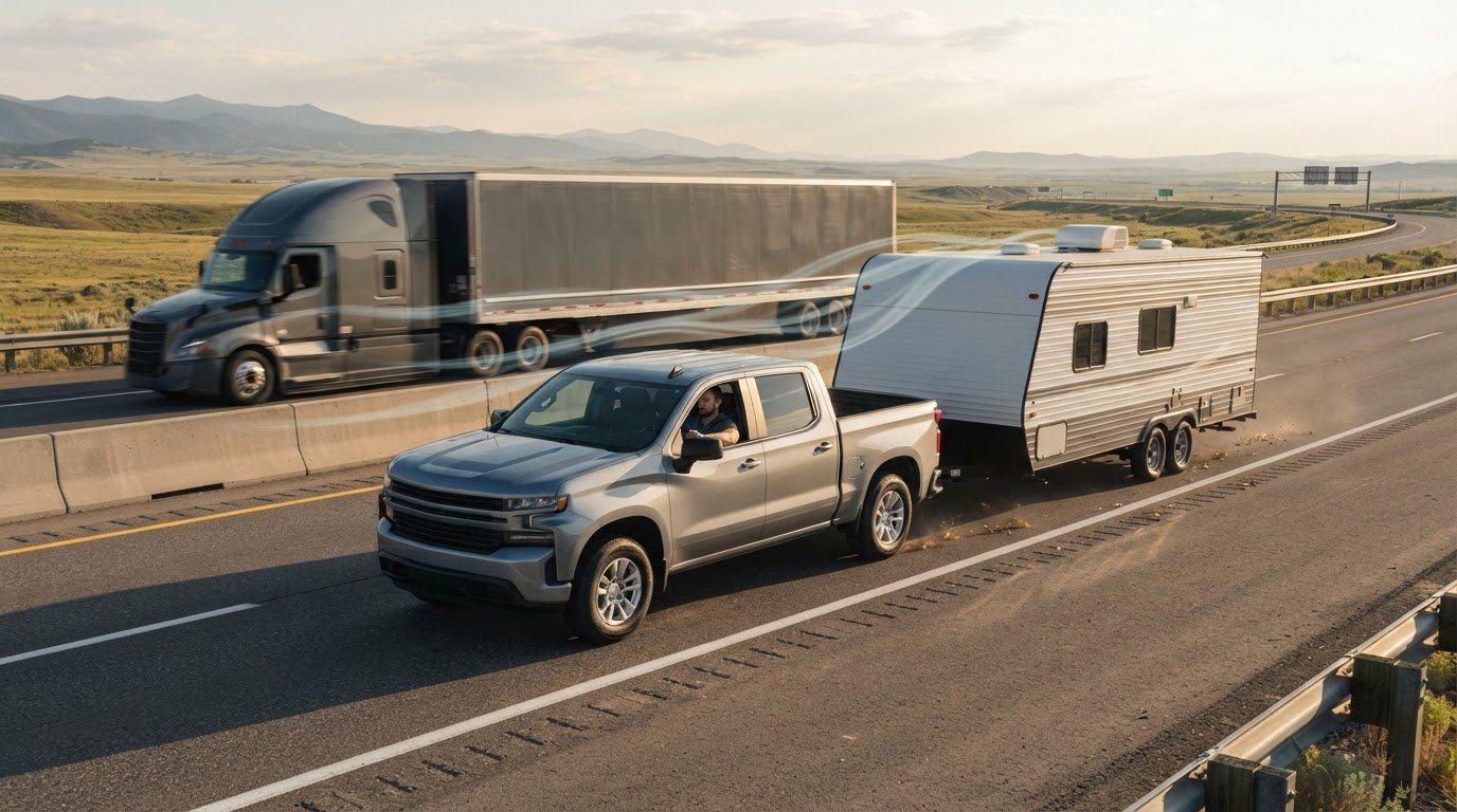 When a Semi Passes Your Trailer: Stay Steady and Safe