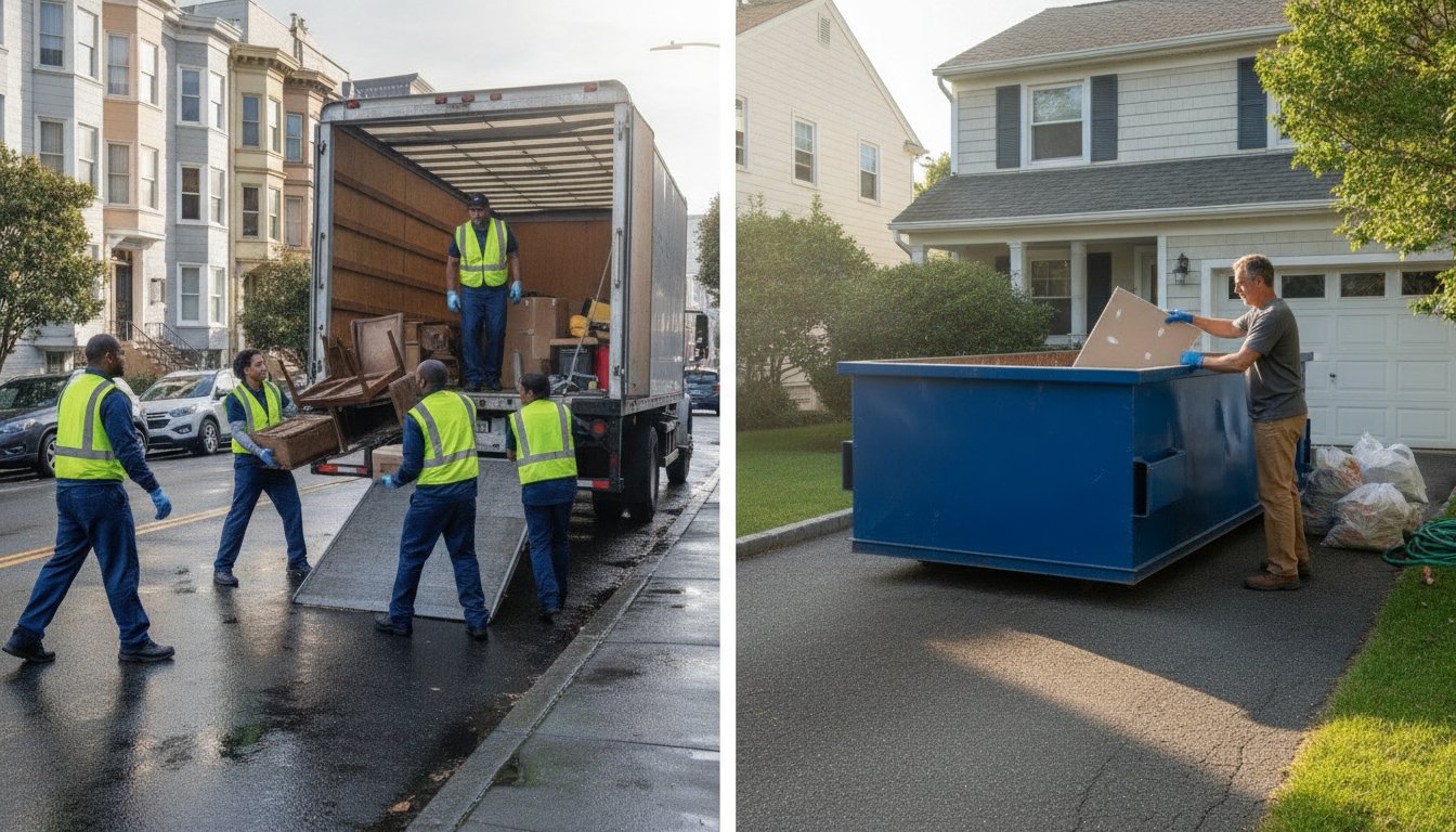 When to Use a Junk Hauler Instead of a Dumpster: 2026 Comparison Guide