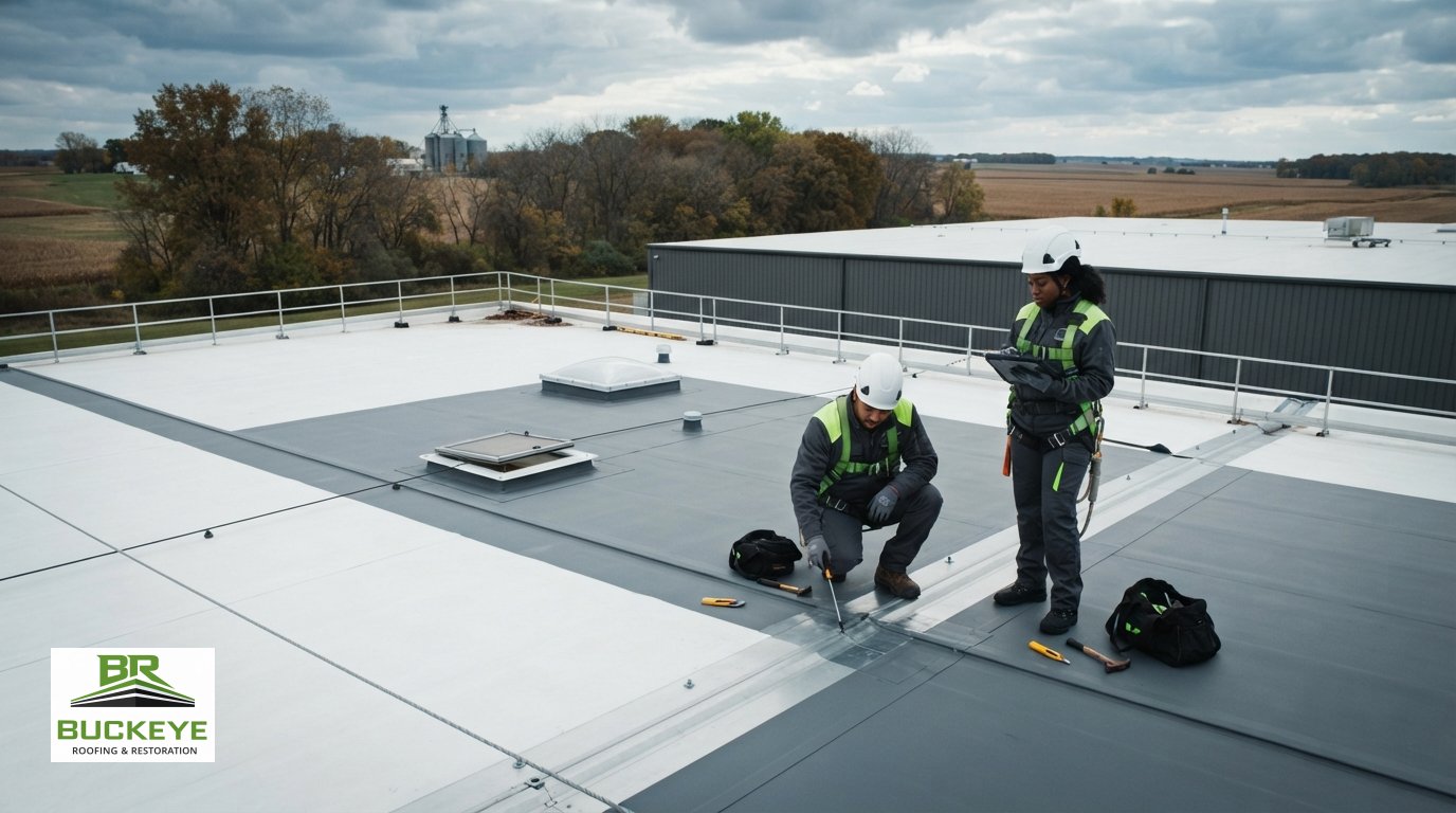 Which Commercial Flat-Roof System Works Best in Ohio’s Climate?