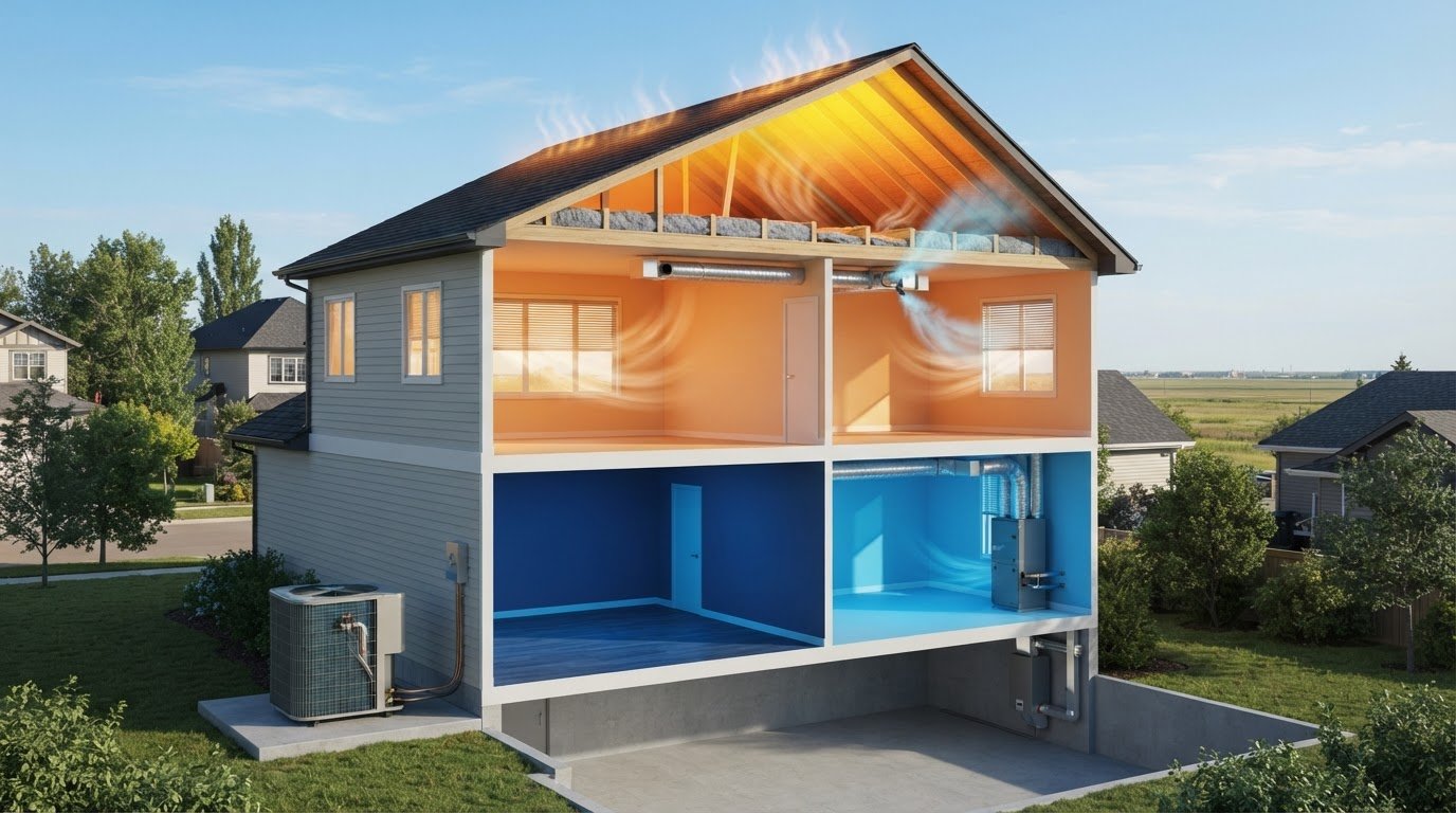 Why Is Your Upstairs So Hot in Summer in Edmonton?