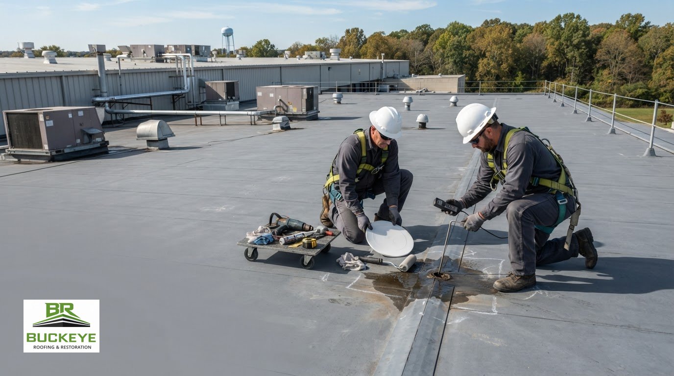Why Single-Ply Roofs Get Punctured and How Professionals Repair Them