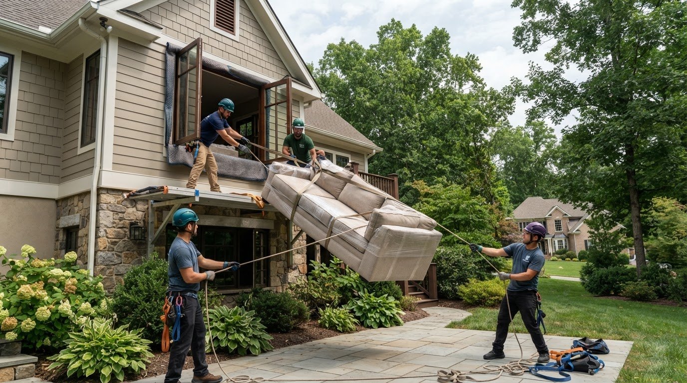Window Hoisting for Large Furniture in Haymarket, VA: What to Expect