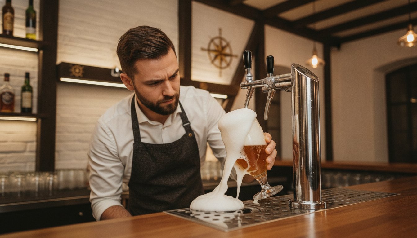 Zapfanlage schäumt zu stark? Ursachen, Lösungen & Profi-Tipps für die Gastronomie