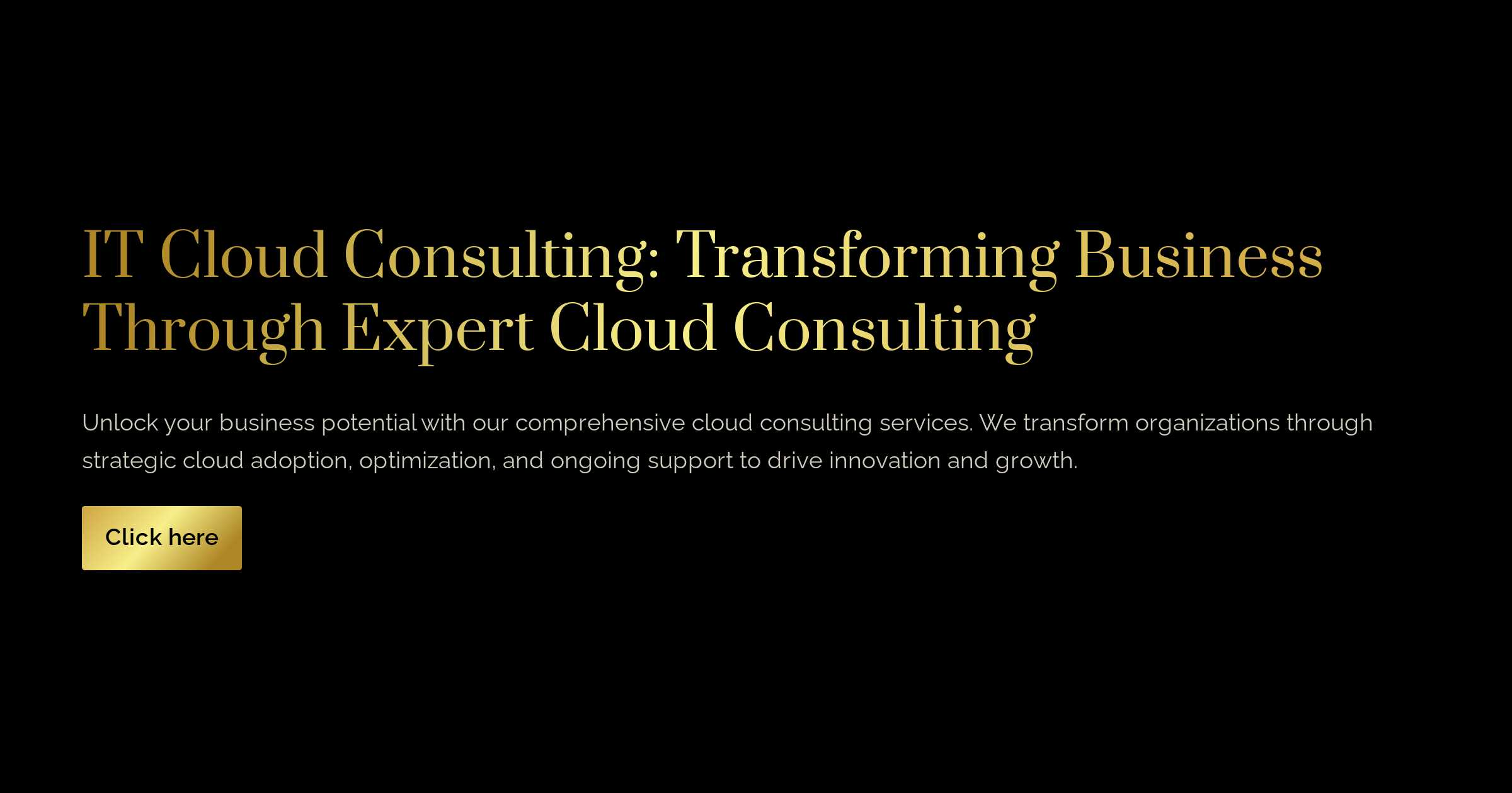 IT Cloud Consulting