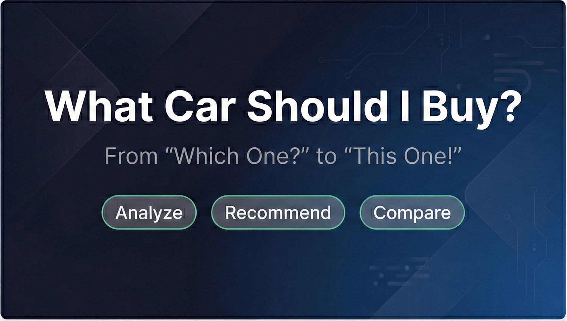 What Car Should I Buy?