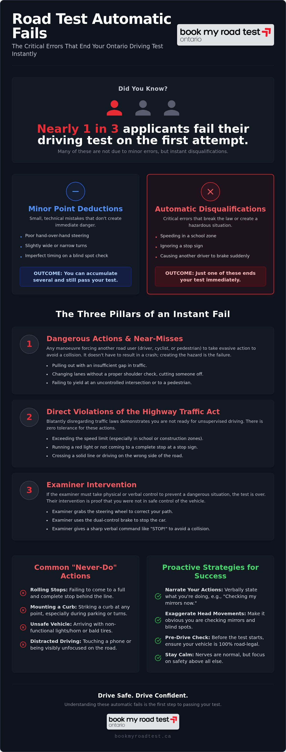 How to fail a driving test instantly