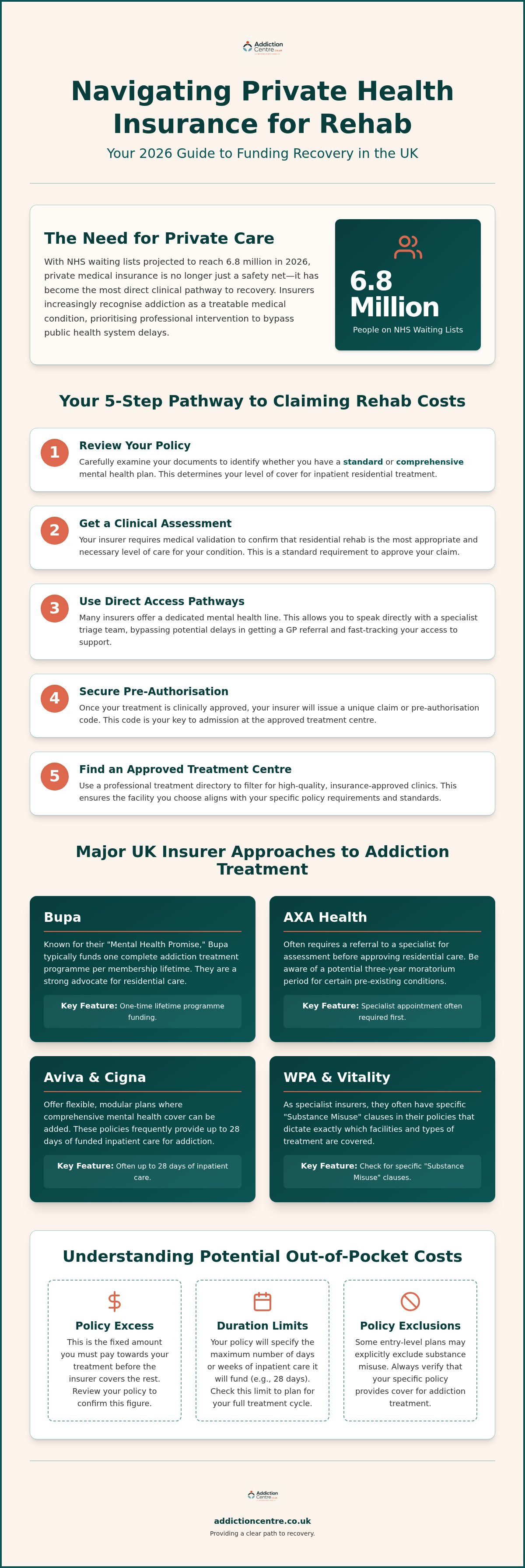 Private health insurance for rehab UK